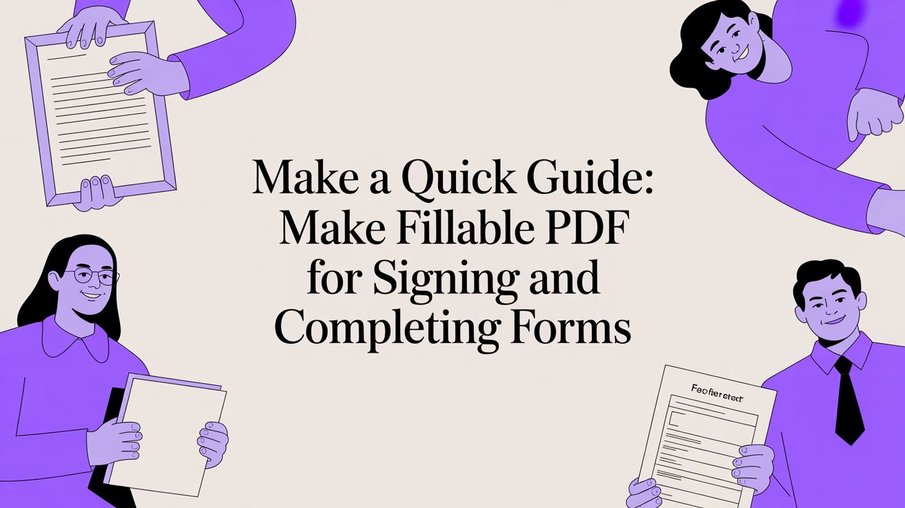 A Quick Guide: How to Make a Fillable PDF for Signing and Completing Forms