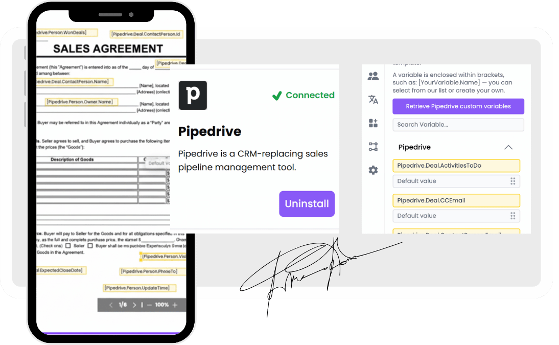 Pipedrive and BoloSign Integration